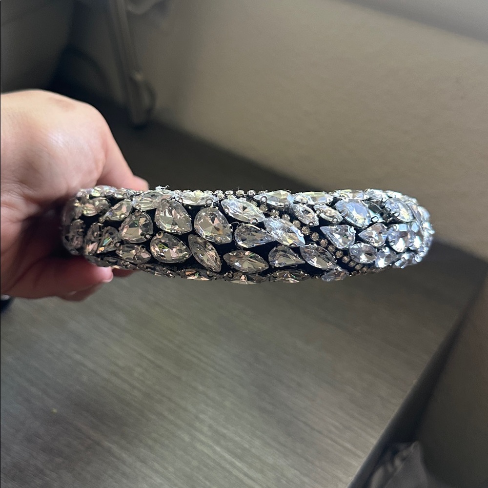 Zara Black and Silver Crystal Headband - Picture 9 of 10
